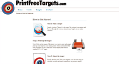 Desktop Screenshot of printfreetargets.com