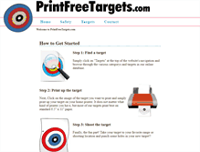 Tablet Screenshot of printfreetargets.com